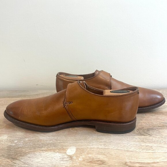Allen Edmonds Walnut Brown Monkstrap Leather Dress Shoes Men's Size 9.5 - Picture 6 of 11